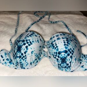 Hollister blue/tropical bikini top / Size : 36C